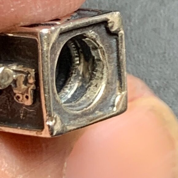 Chamilia Sterling Silver 925 Slide Charm Travel Suitcase Solid Sterling - Picture 5 of 7